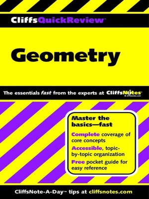 CliffsQuickReview Geometry - ebook